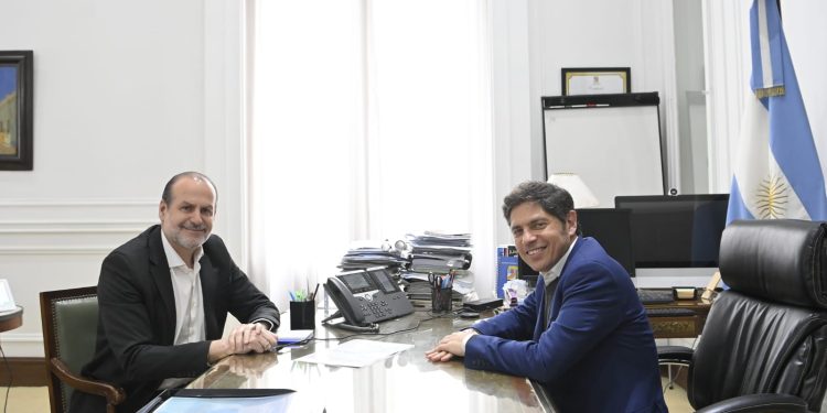 AXEL KICILLOF SE REUNIO CON FEDERICO SUSBIELLES PARA ANALIZAR LAS OBRAS HÍDRICAS Y VIALES EN LA CIUDAD