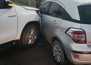 LUEGO DE UN TRIPLE CHOQUE UNA MUJER EMBARAZADA FUE HOSPITALIZADA