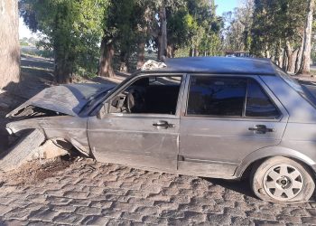 ALCOHOLIZADO IMPACTÓ CONTRA UNA COLUMNA DE ALUMBRADO