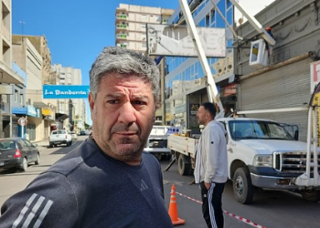 CALDERARO: «YA SACAMOS 8 CARTELES QUE ESTABAN EN MUY MAL ESTADO»