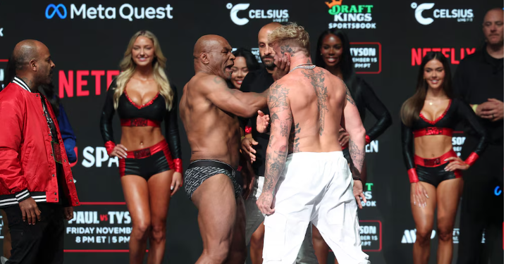 ESCÁNDALO ANTES DE LA «PELEA DEL AÑO»: MIKE TYSON GOLPEÓ A JAKE PAUL EN EL PESAJE