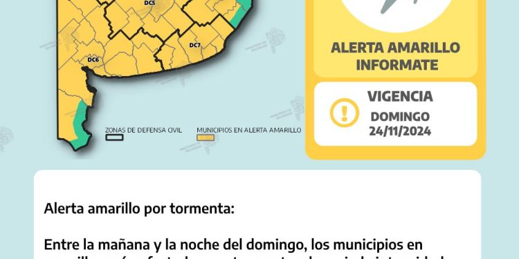 ALERTA POR POSIBLES TORMENTAS EN BAHÍA BLANCA Y LA ZONA