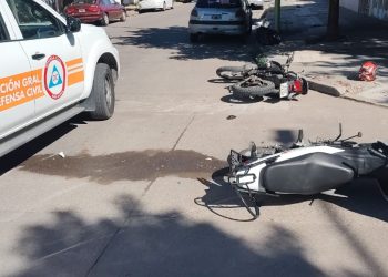 TRES PERSONAS EN MOTO SUFRIERON DIFERENTES CHOQUES Y TERMINARON HOSPITALIZADAS