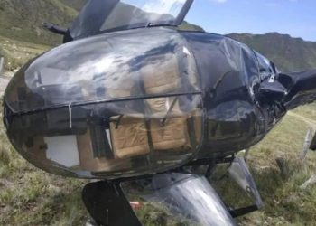 CAYÓ UN HELICOPTERO DEL EJÉRCITO CON CINCO SOLDADOS EN MENDOZA