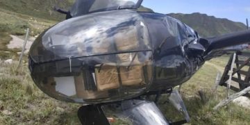 CAYÓ UN HELICOPTERO DEL EJÉRCITO CON CINCO SOLDADOS EN MENDOZA