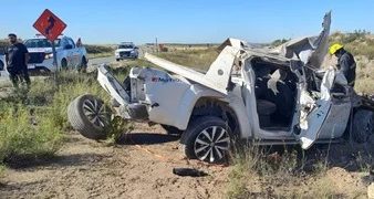UN HOMBRE FALLECIO EN UN VUELCO EN LA RUTA 33