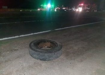 UN CAMIONERO PERDIO LA VIDA LUEGO DE QUE SE LE EXPLOTARA UN NEUMÁTICO