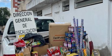 SECUESTRAN PIROTECNIA PARA LA VENTA ILEGAL EN DISTINTOS PUNTOS DE LA CIUDAD