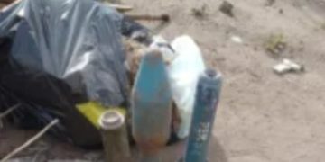 HALLARON MATERIAL EXPLOSIVO EN LA VIA PÚBLICA