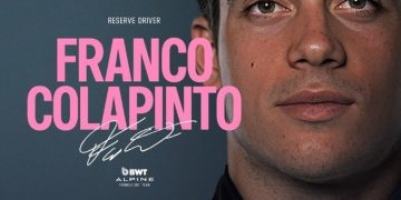 COLAPINTO FUE CONFIRMADDO COMO PILOTO DE RESERVA DE ALPINE PARA ESTE 2025