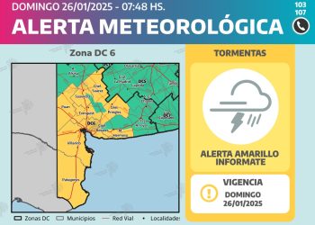 ALERTA POR ALTAS TEMPERATURAS Y TORMENTAS EN BAHÍA BLANCA