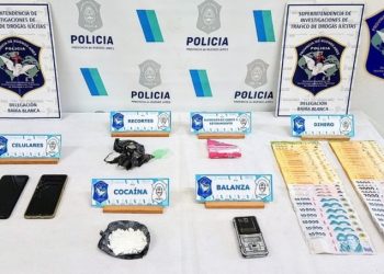 POR COMERCIALIZACIÓN DE COCAÍNA DOS PERSONAS FUERON APREHENDIDAS