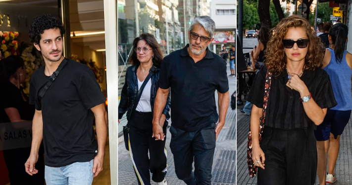 DOLOR EN EL VELATORIO DE ALEJANDRA DARÍN