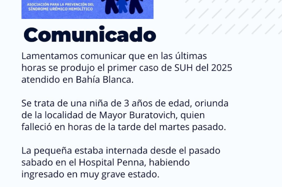 CARACCIOLO: «ARRANCAR EL AÑO CON ESTE CASO DE LA NENA FUE UN BALDAZO DE AGUA FRÍA»