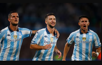 RACING LE GANÓ 2-0 A BOTAFOGO EN AVELLANEDA Y SACÓ VENTAJA EN LA FINAL DE LA RECOPA SUDAMERICANA