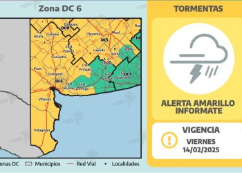EMITIERON UN NUEVO ALERTA PARA BAHÍA Y LA ZONA, CON VIENTOS DE HASTA 90KM/H