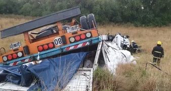 UN CAMIONERO FALLECIO LUEGO DE UN CHOQUE CERCA DE CORONEL PRINGLES