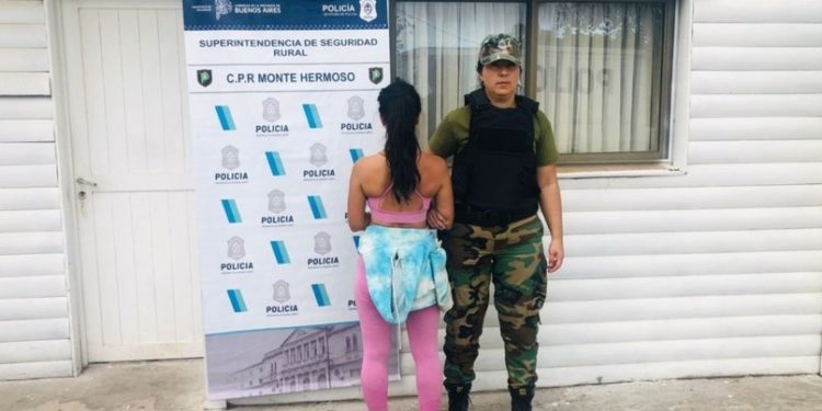 UNA MUJER FUE DETENIDA POR MANEJAR CON EL CAPOT ABIERTO EN LA RUTA DE ACCESO A MONTE HERMOSO