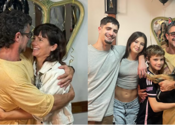 LUCIANO CASTRO CUMPLIÓ 50 AÑOS Y LO FESTEJÓ RODEADO DE SUS HIJOS Y DE GRISELDA SICILIANI