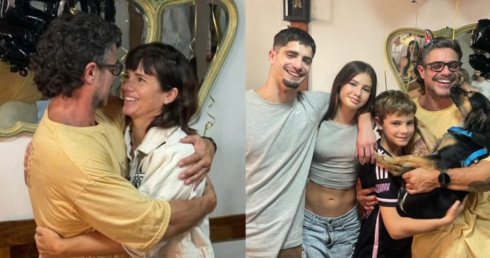 LUCIANO CASTRO CUMPLIÓ 50 AÑOS Y LO FESTEJÓ RODEADO DE SUS HIJOS Y DE GRISELDA SICILIANI