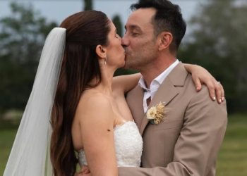 LUCIANO PEREYRA Y JULIA REZZUTO SE CASARON DESPUÉS DE SEIS AÑOS JUNTOS