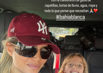 WANDA NARA COLABORÓ CON DONACIONES PARA LOS INUNDADOS EN BAHÍA
