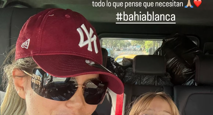 WANDA NARA COLABORÓ CON DONACIONES PARA LOS INUNDADOS EN BAHÍA