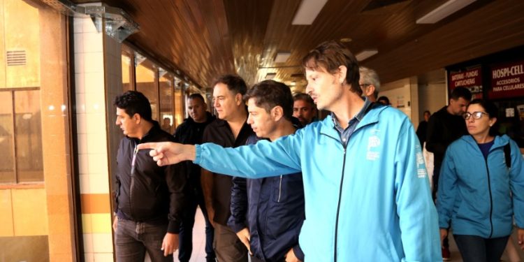 KICILLOF RECORRIÓ LAS ZONAS AFECTADAS TRAS EL TEMPORAL