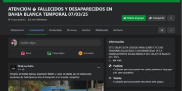 LA GENTE DE BAHÍA CREO UN GRUPO DE FACEBOOK PARA BUSCAR FAMILIARES PERDIDOS LUEGO DEL TEMPORAL