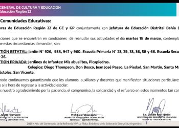 MÁS ESCUELAS RETOMAN LAS CLASES EN EL DÍA DE HOY