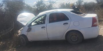 VOLCO EN UN CAMINO VECINAL CERCA DE CARMEN DE PATAGONES