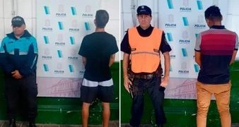 DOS PERSONAS FUERON DETENIDAD EN EL MACROCENTRO DURANTE UN OPERATIVO