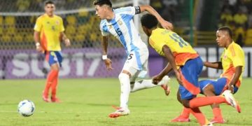 ARGENTINA PERDIÓ CON COLOMBIA 2-1 Y BUSCARÁ LA CLASIFICACIÓN AL MUNDIAL SUB 17 EN EL FINAL FOUR