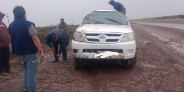 UNA CAMIONETA VOLCÓ ENTRE SAN BLAS Y CARMEN DE PATAGONES