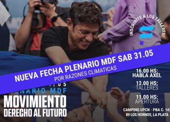 AXEL KICILLOF POSTERGO UNA SEMANA EL ACTO DE LANZAMIENTO DE SU ESPACIO POLÍTICO