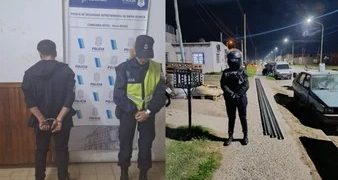 FUE DETENIDO LUEGO DE ROBAR MATERIALES DE CONSTRUCCIÓN