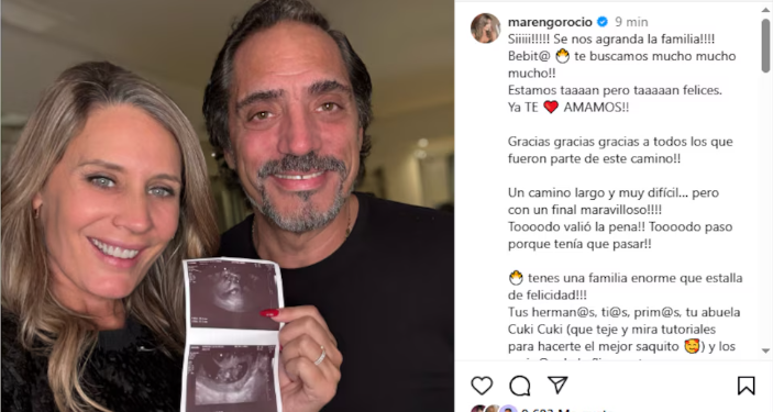 ROCÍO MARENGO CONFIRMÓ QUE ESTÁ EMBARAZADA