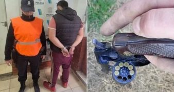 AMENAZÓ A SUS VECINOS CON UN REVÓLVER E INTENTO HUIR