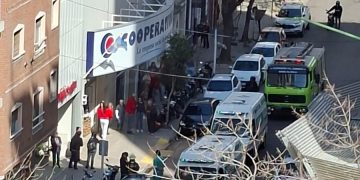 UNA SUCURSAL DE LA COOPERATIVA OBRERA FUE EVACUADA POR UNA EXPLOSIÓN