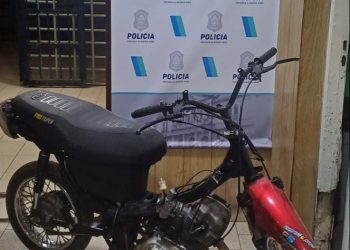LA POLICÍA RECUPERÓ UNA MOTO ROBADA QUE ESTABA EN PODER DE UN MENOR