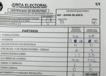 ELECCIONES EN BAHÍA: LA TENDENCIA INDICA UNA VICTORIA DE LA LIBERTAD AVANZA