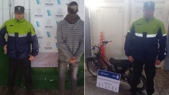 ANDABA EN UNA MOTO ROBADA EN EL BARRIO KILOMETRO 5 Y TENIA PEDIDO DE CAPTURA, LO DETUVIERON