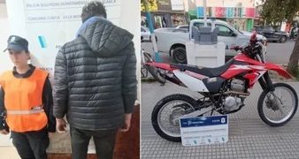 REALIZABA MANIOBRAS EN UNA RUEDA CON SU MOTO EN LA PLAZA DE VILLA MITRE Y SE ESCAPÓ DE LA POLICÍA