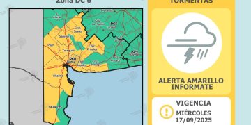 ALERTA AMARILLO POR TORMENTAS PARA EL MIERCOLES Y JUEVES EN BAHÍA BLANCA Y LA REGIÓN