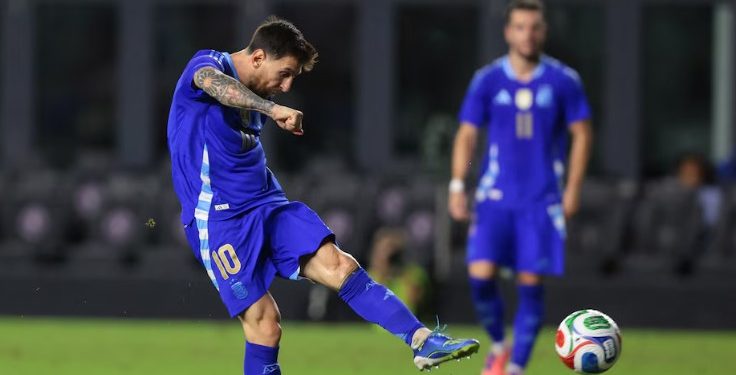 CON DOS ASISTENCIAS DE LIONEL MESSI, ARGENTINA GOLEÓ 6-0 A PUERTO RICO
