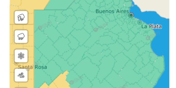 ALERTA AMARILLO POR VIENTO EN BAHÍA