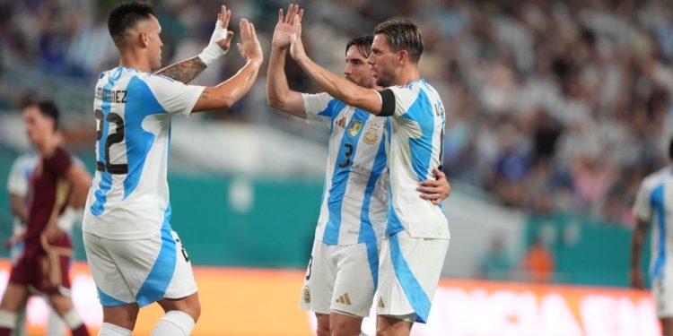 ARGENTINA LE GANÓ 1-0 A VENEZUELA EN UN AMISTOSO EN MIAMI