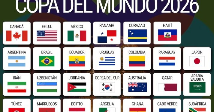 SE CONFIRMARON LOS 42 CLASIFICADOS PARA EL MUNDIAL 2026