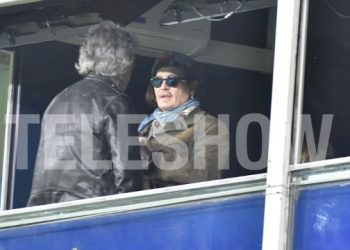 JOHNNY DEEP ASISTIÓ AL PARTIDO DE BOCA EN LA BOMBONERA JUNTO A VERO LOZANO Y CORCHO RODRÍGUEZ