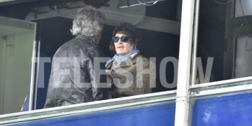 JOHNNY DEEP ASISTIÓ AL PARTIDO DE BOCA EN LA BOMBONERA JUNTO A VERO LOZANO Y CORCHO RODRÍGUEZ